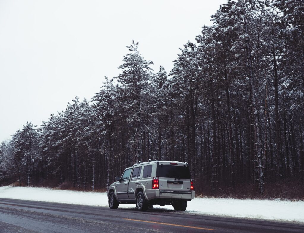 Car driving on winter road | Statewide Wrecker