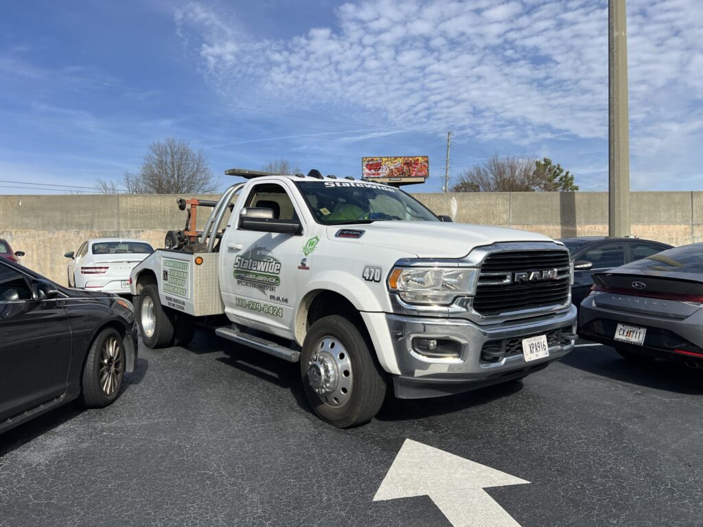 SWS Truck in a parking lot